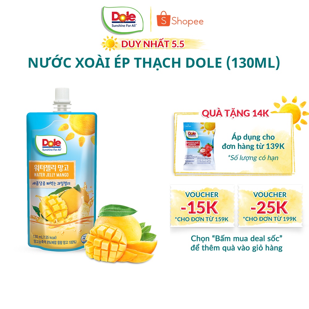 Nước Xoài Ép Thạch Dole (130ml)