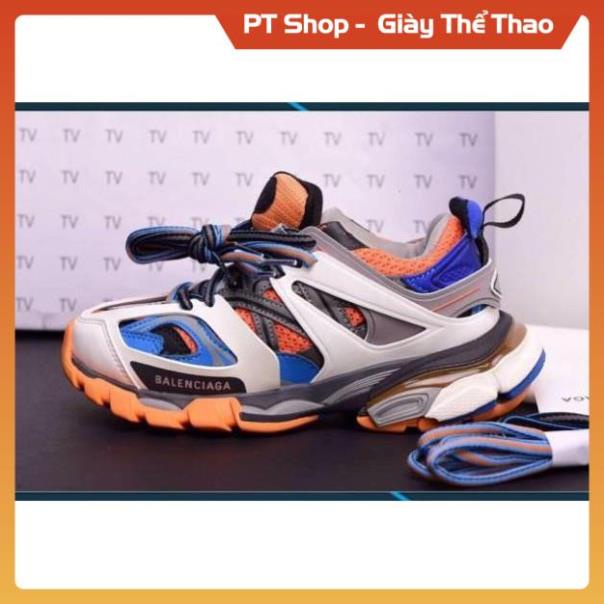 [FreeShip+ Hàng Sịn] Giày thể thao Balen track 3.0 xanh cam đỏ trắng, Giầy Sneaker nam nữ các màu Full phụ kiện