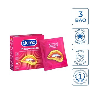 12 Bao Cao Su Durex Pleasuremax ( Có Gai )