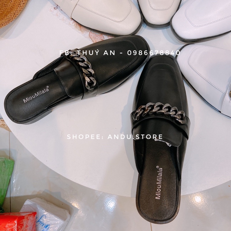 Sục da dây xích cao cấp ANDUSTORE form đẹp sẵn đen