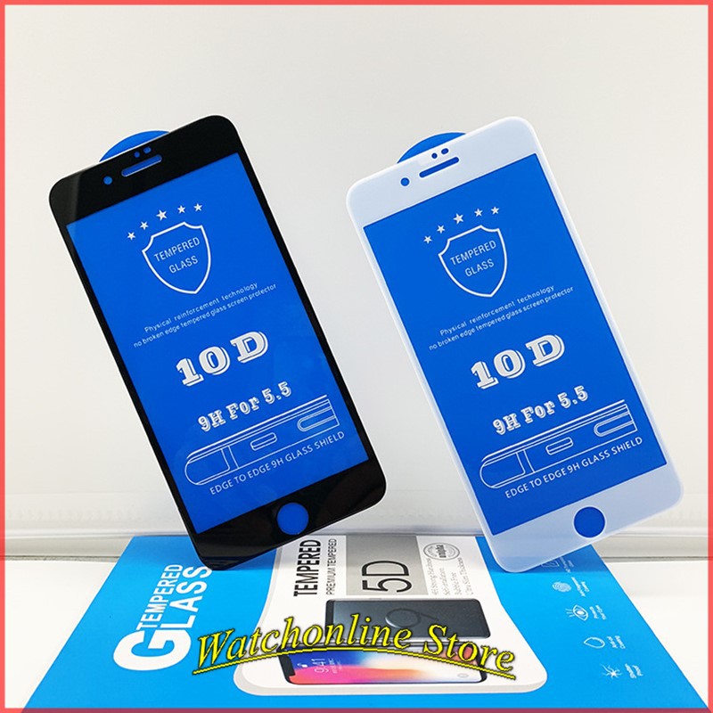 Kính Cường Lực iphone 10D Mới Nhất Full Màn iPhone 6 6s 6Plus 6sPlus 7plus 8Plus 12 mini 12 pro max