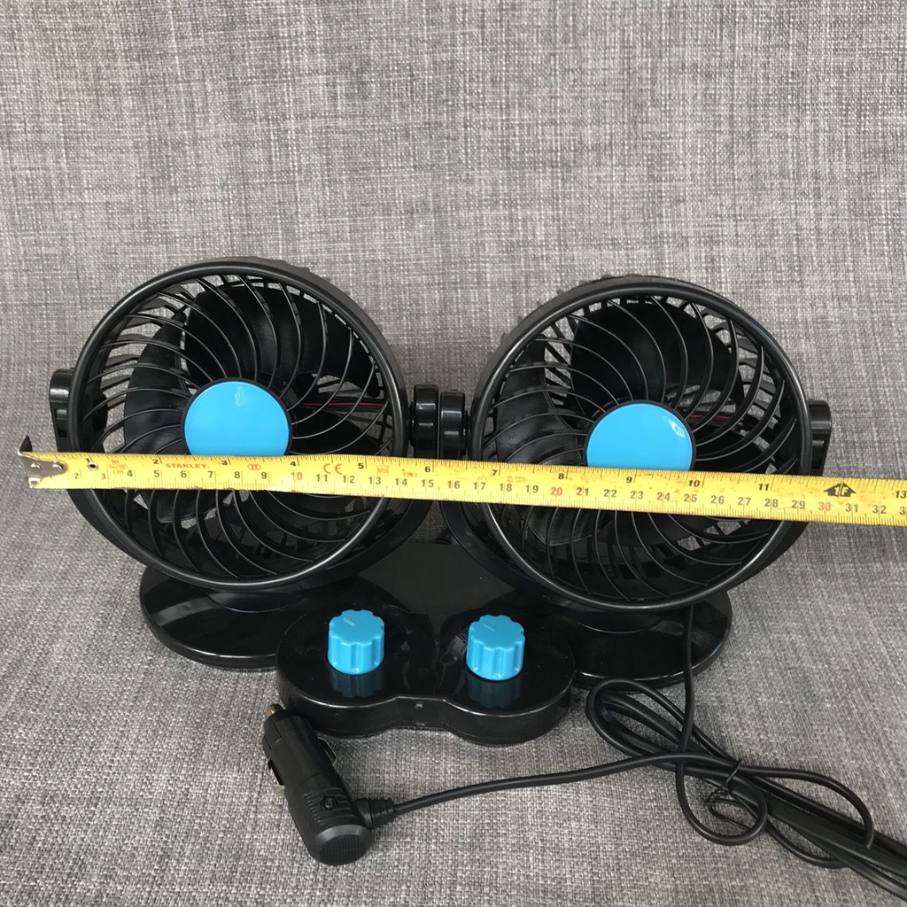[Size TO] Quạt đôi 12V cỡ 6 inch dành cho ô tô, xe tải