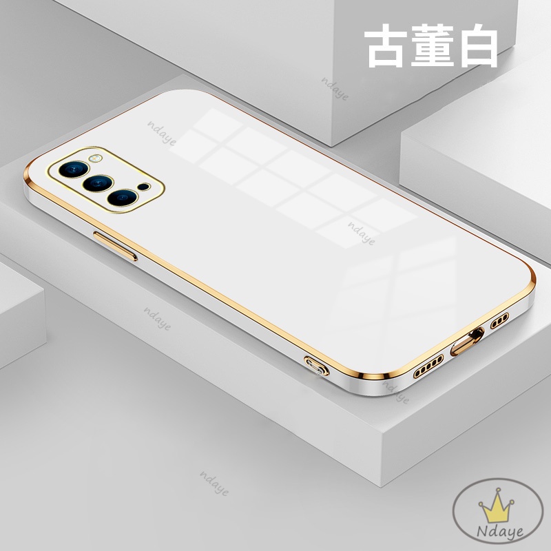 Ốp lưng OPPO Reno4 Reno5 Reno6 A93 A94 Reno6Z Reno7 Điện Thoại Tpu Màu Trơn Bảo Vệ Camera Cho Ốp OPPO Reno4 NDYZB