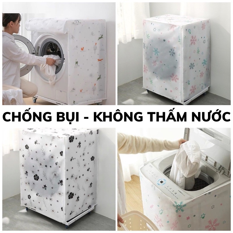 Bọc máy giặt cửa ngang, cửa trên chống bụi Peva, vỏ trùm che máy giặt DEXI