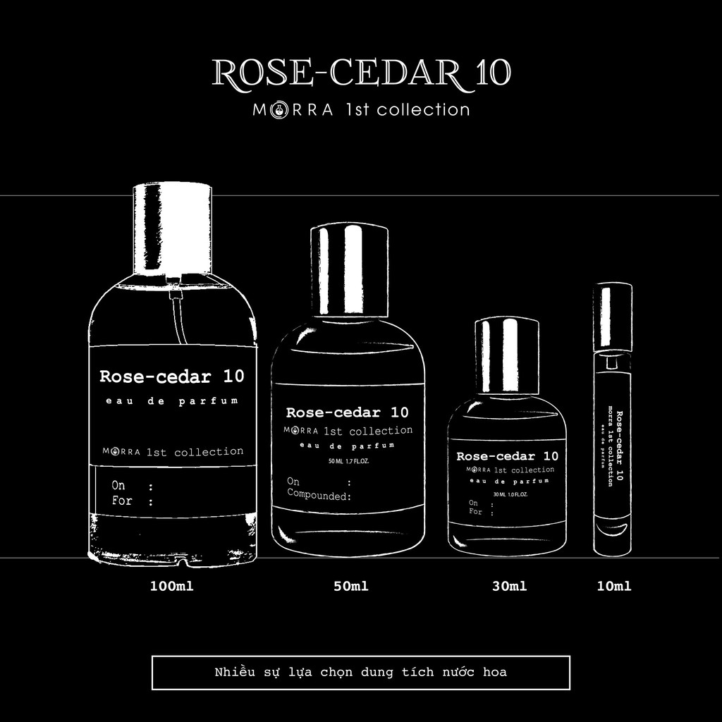 Nước hoa Morra Rose Cedar 10 - 30ml