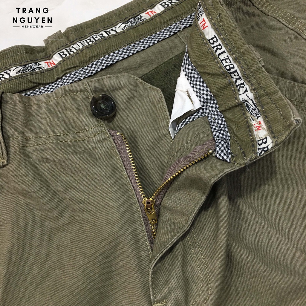 Quần Short Kaki Nam Túi Hộp 6 Túi Cargo Dây Kéo Form Rộng Vải Cao Cấp ShK_TH