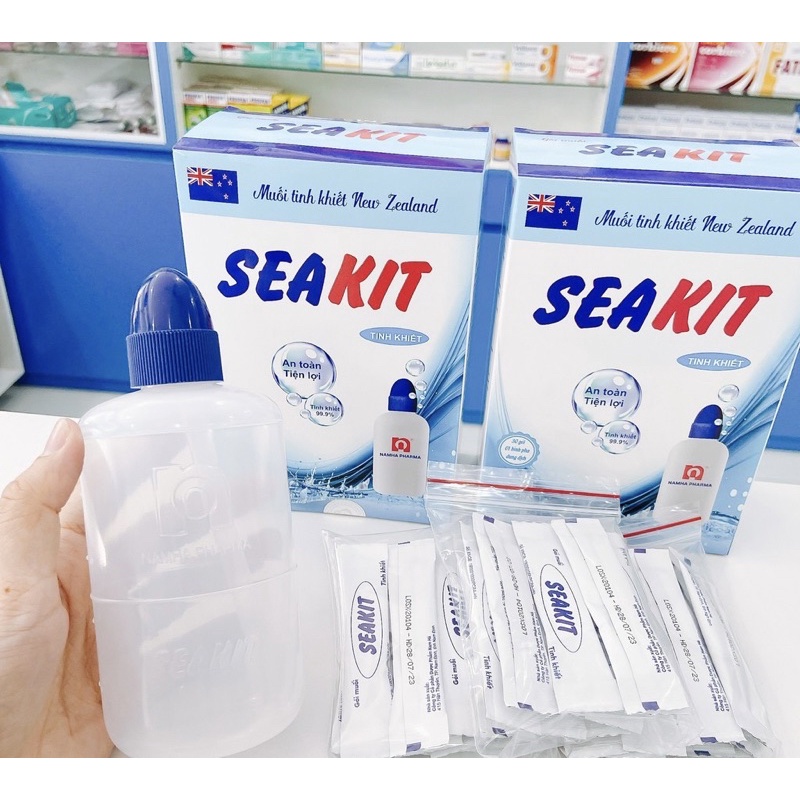 Bình Rửa Mũi SeaKit (kèm 30 gói muối pha)
