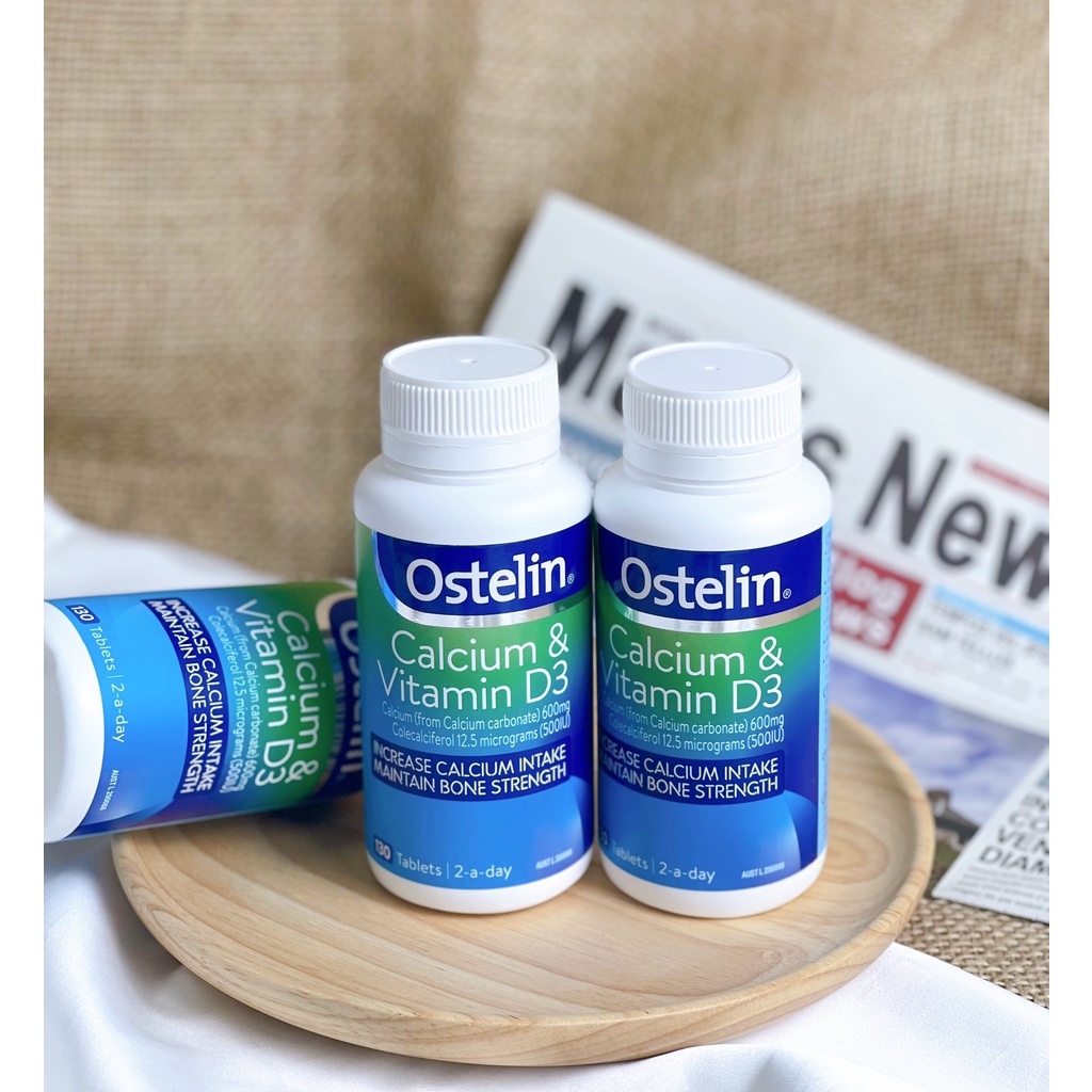 Calcium &amp; Vitamin D3 Ostelin Úc cho mẹ (130viên )