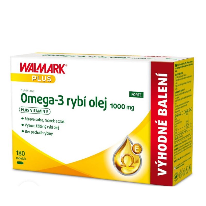 Dầu cá Omega-3 rybí olej 1000mg walmark -CH Séc