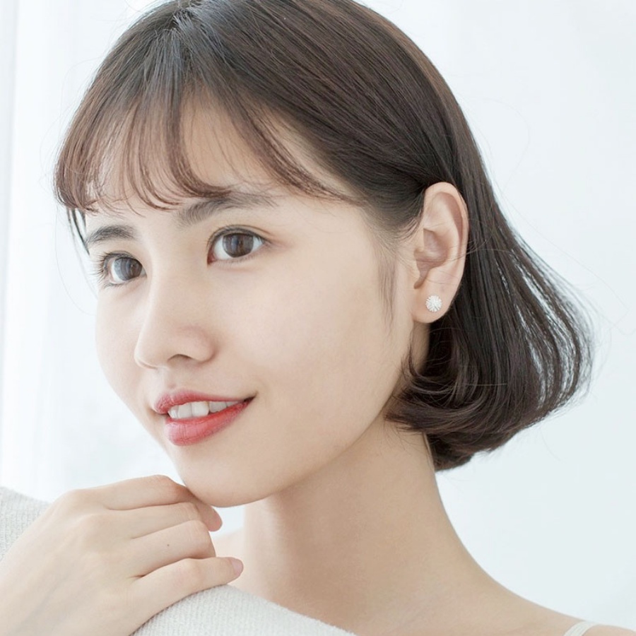 Khuyên Tai Bạc S92551, Bông Tai Nữ Hình Hoa Bồ Công Anh Thiết Kế Đơn Giản Xinh Xắn Đáng Yêu Phong Cách Hàn Quốc