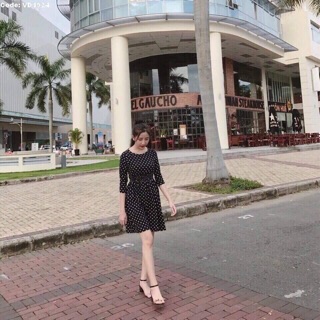 🔔🔔🔔Đầm chấm bi nhúng eo MỚI VỀ!!!