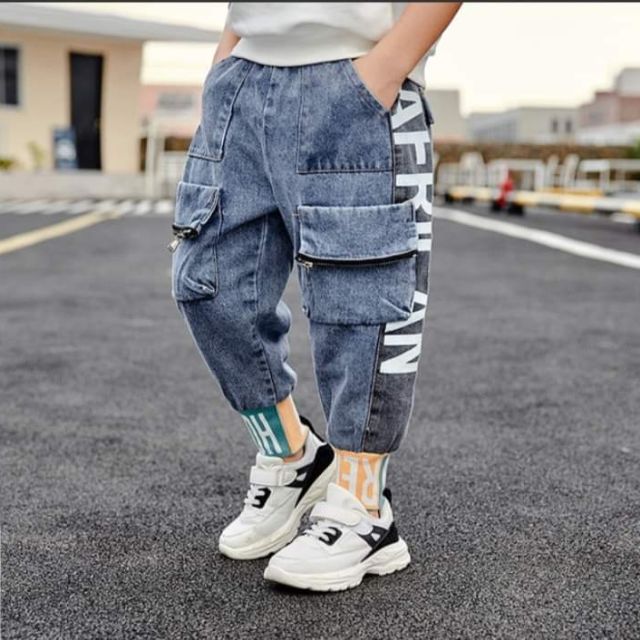 Combo 2 quần jean cao cấp bé trai