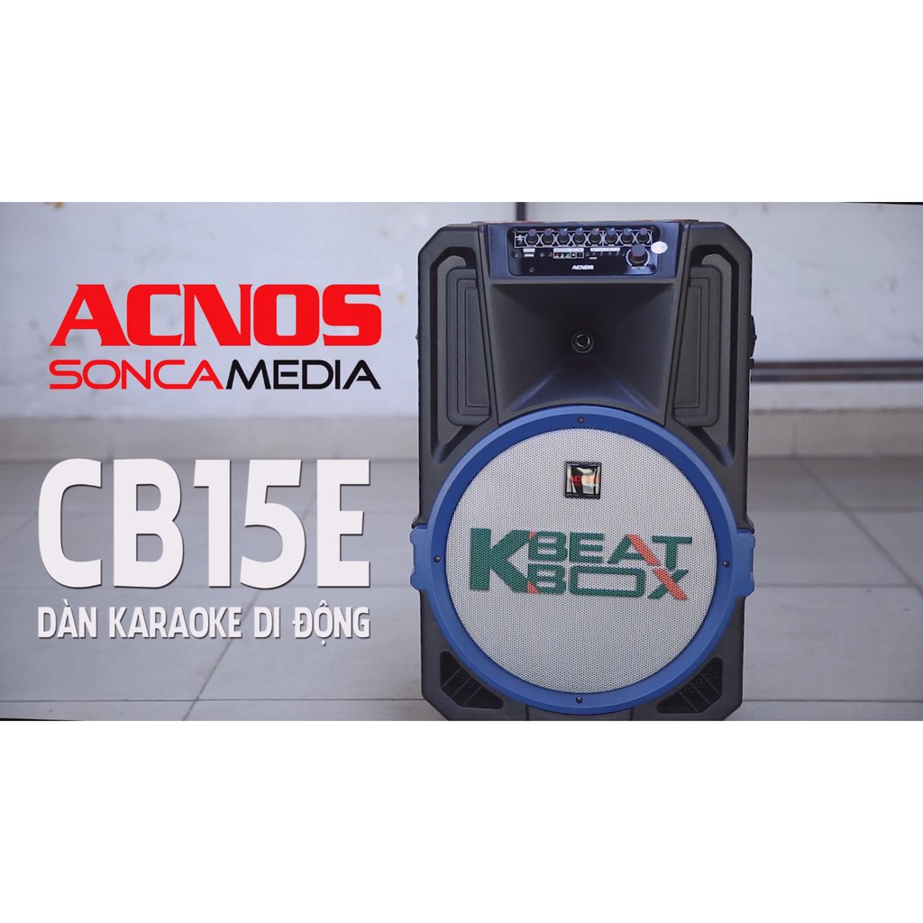Loa kéo Acnos KBeatbox CB15E Bluetooth, Loa bass 4 tấc
