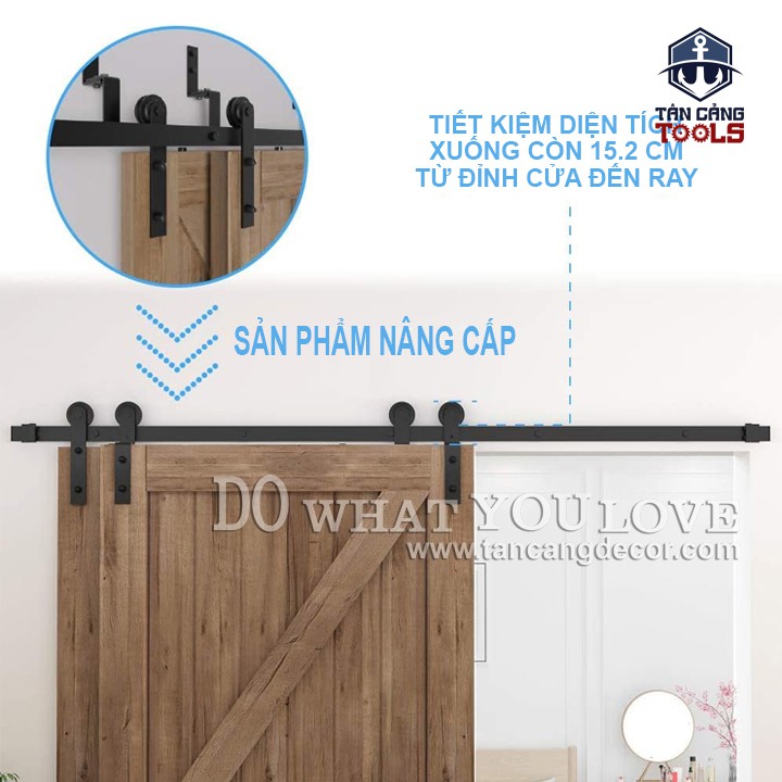 Phụ kiện Cửa Lùa 2 Cánh Đôi Barn Door