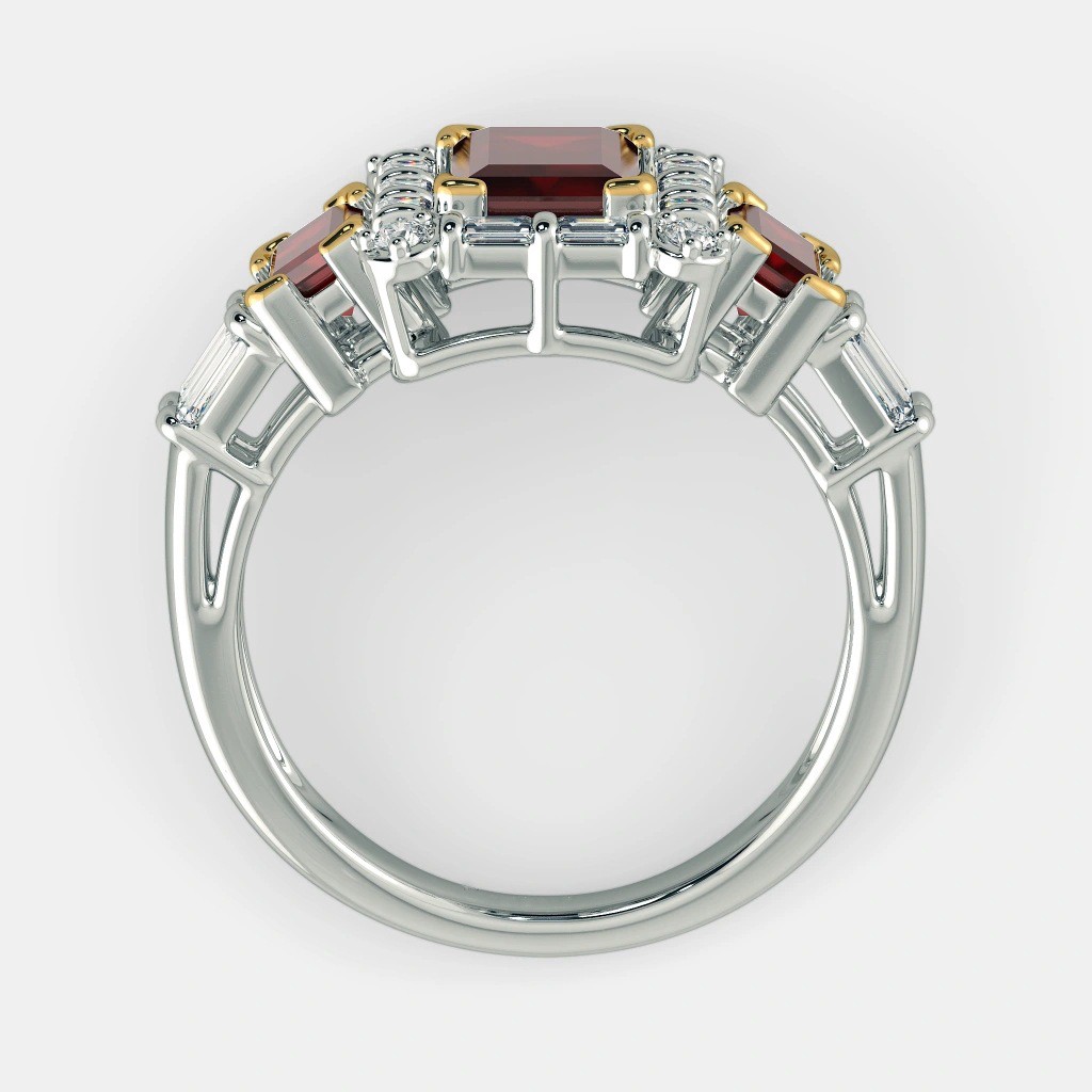 Nhẫn trang sức mạ bạc đính đá nhân tạo kiểu dáng sang trọng cho nữ