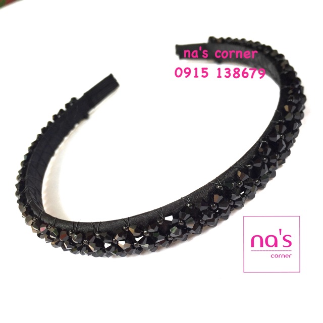 [CAO CẤP] Cài tóc pha lê handmade cao cấp bảng rộng - bờm tóc đính đá
