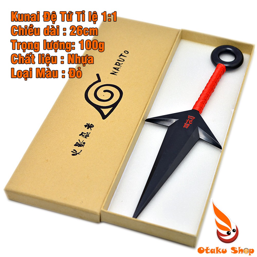 Kunai Naruto Đệ Tứ bằng nhựa dài 27cm dùng Cosplay hóa trang nhân vật trong Anime