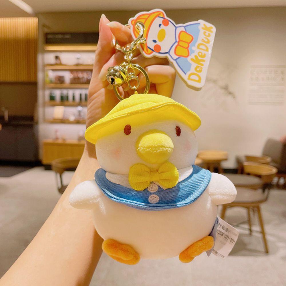 NICKOLAS Móc Khóa Hình Vịt Nhồi Bông Dễ Thương