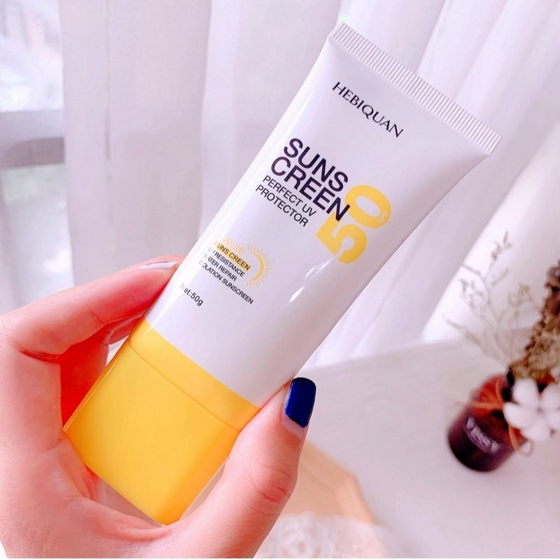 Kem chống nắng SPF50+ HEBIQUAN Sunscreen Perfect UV Protector HEBI01