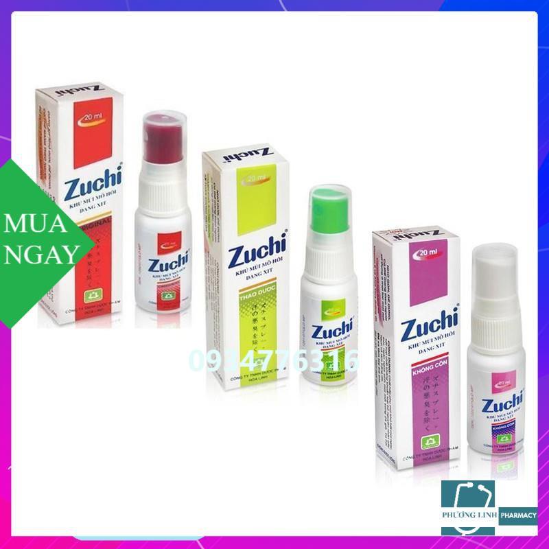 Combo 10 chai Xịt khử mùi Zuchi thảo dược