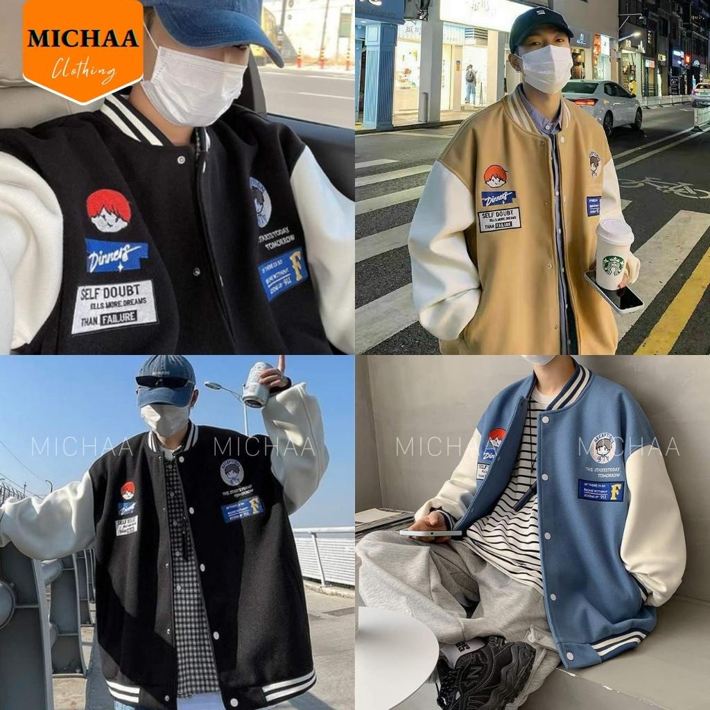 Áo Khoác Nỉ Bomber IN DINNER Nam Nữ Ulzzang Unisex - MICHAA