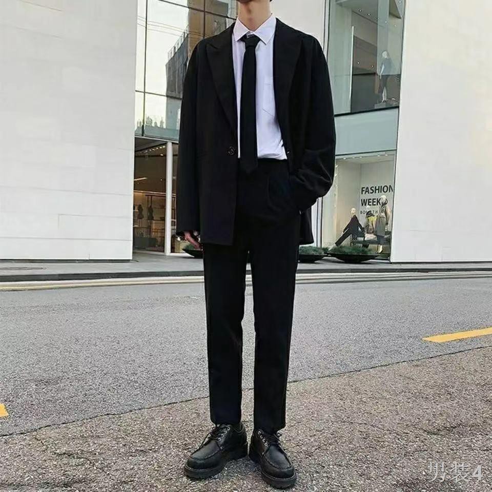 Bộ quần áo nam mới Đồng phục DK bốn mảnh xuân hè Suit nhỏ xu hướng phiên bản Hàn Quốc học sinh rộng rãi khoác jk g