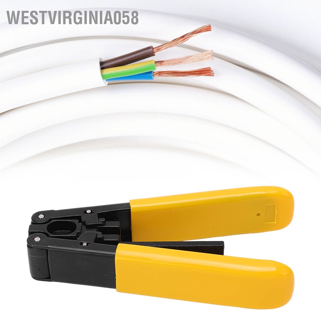Westvirginia058 Kìm tuốt sợi quang PVC Xử lý kích thước nhỏ cắt ngang dọc để bẻ dây