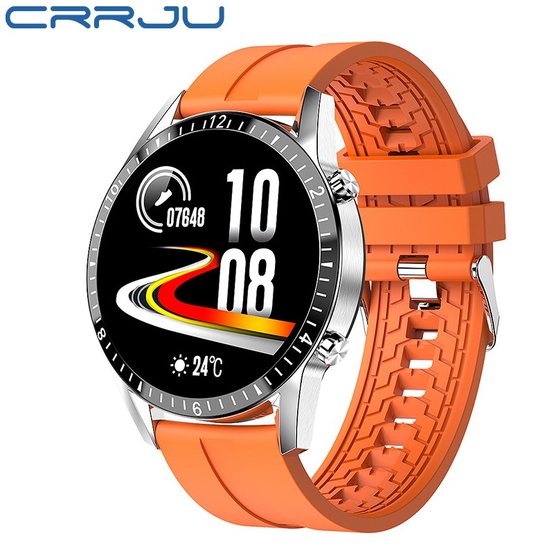 CRRJU Smart Watch I9 Men Full Touch Screen Sport Waterproof Bluetooth Connection For Android ios