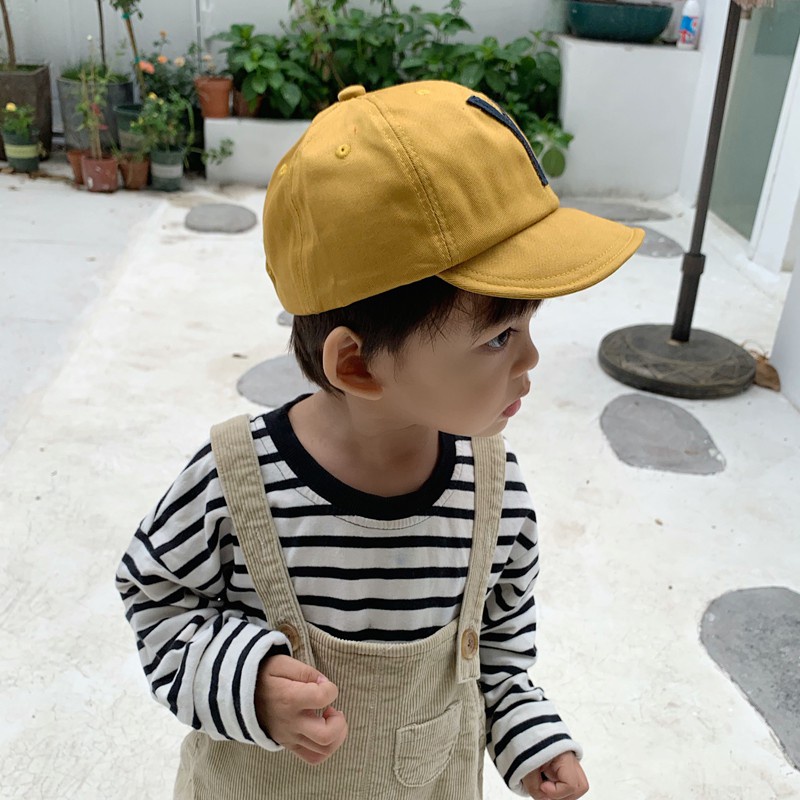Mũ lưỡi trai chất vải xịn thêu hình phong cách hàn quốc cực chất cho bé 1 đến 6 tuổi
