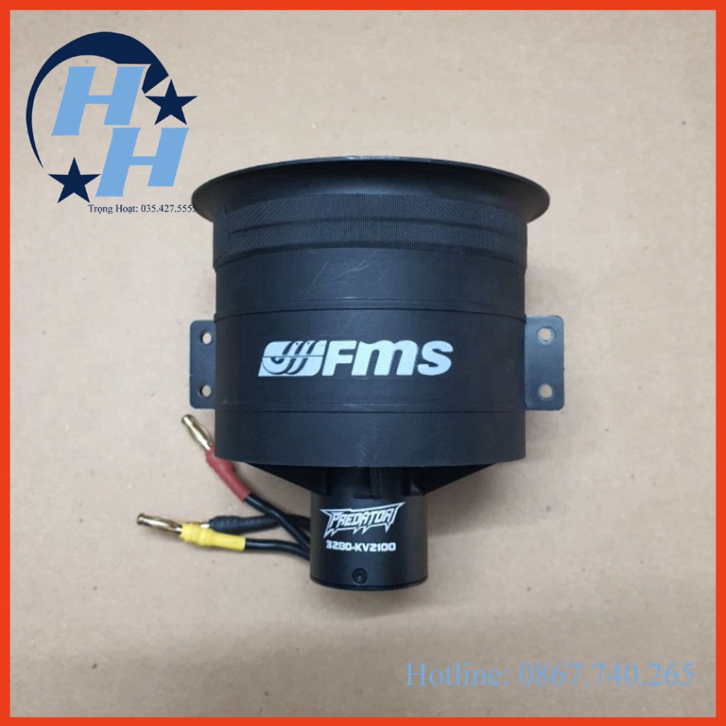 Combo động cơ fan 80mm fms lực 3.5kg cho máy bay điều khiển maybayrc