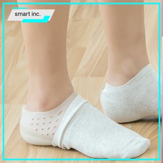 2 Miếng Lót Độn Chân Giày Tăng Chiều Cao ⚜️FREESHIP⚜️ Đệm Mềm Khí Tất Vớ Silicon Mang Đệm Gót Chân Tăng Chiều Cao