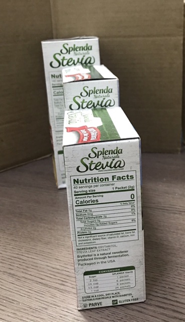 Đường ăn kiêng Splenda Stevia 140 gói của Mỹ