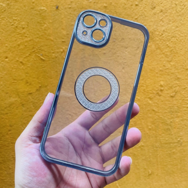 Ốp Vòng Tròn Kim Cương viền màu IPhone 14/14 pro max 13/13pro max 12/12 pro max  11/ 11 pro max