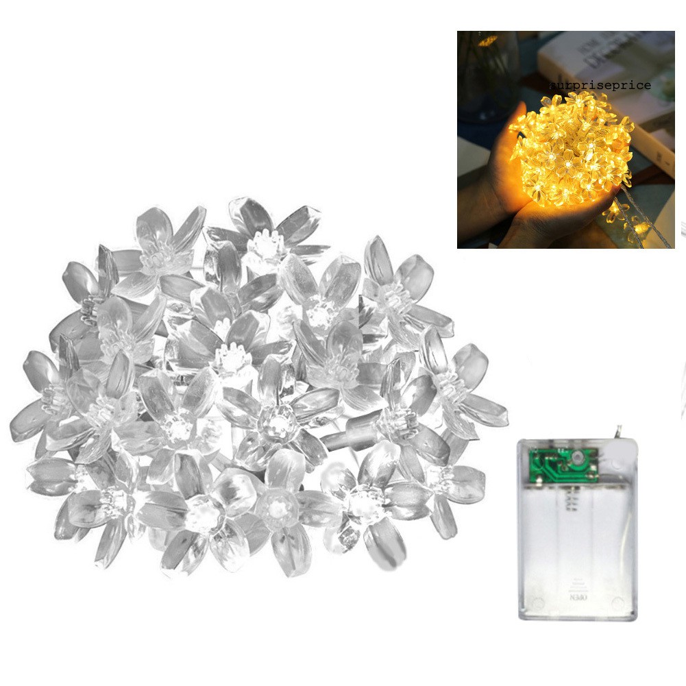 Dây Đèn Led 3m / 5m Hình Hoa Anh Đào Trang Trí Giáng Sinh