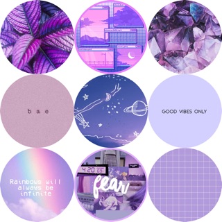 Giá đỡ điện thoại popsocket tông tím aesthetic
