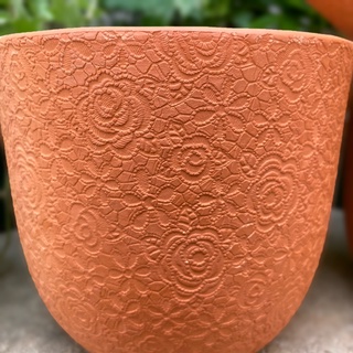 Chậu đất nung Envie hoa cổ điển (15*15*13cm)