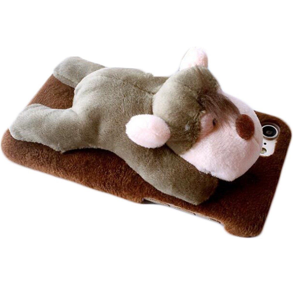 Ốp lưng điện thoại gắn thú nhồi bông đáng yêu cho IPhone 6/6S/7/8 Plus/X | BigBuy360 - bigbuy360.vn