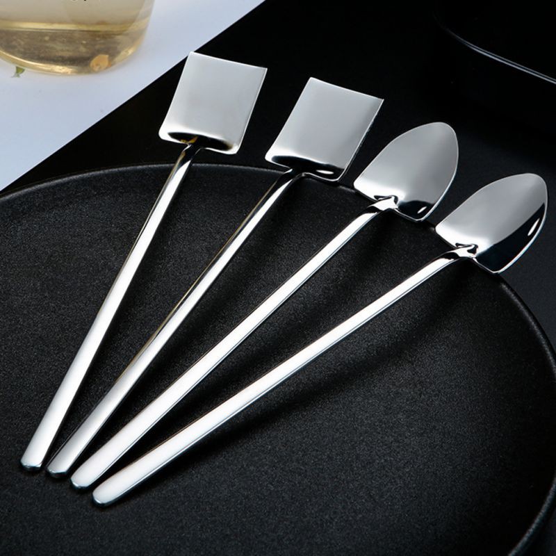 Thìa Cà Phê Hình Xẻng Bằng Thép Không Gỉ 304