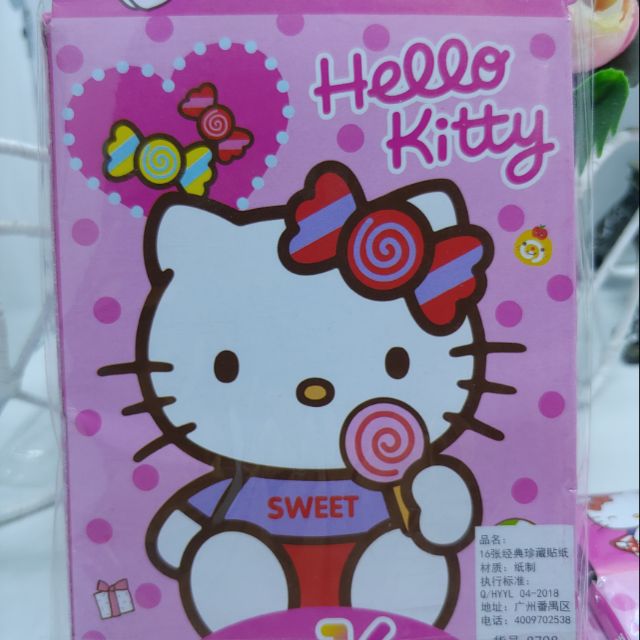 BÓC DÁN HELO KITTY CHO BÉ YÊU (16 tấm )