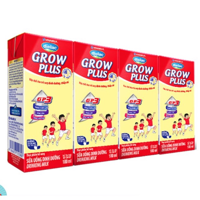 Thùng 48 Hộp sữa Pha Sẵn  Dielac Grow Plus đỏ 180ml