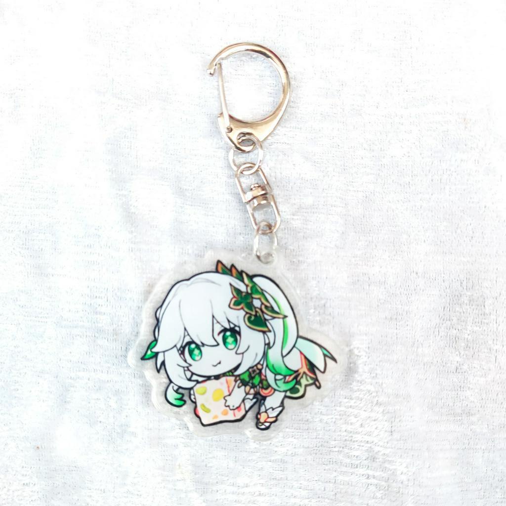 Móc khóa mica acrylic game Genshin Impact in 2 mặt chibi anime nhân vật dễ thương xinh xắn siêu rẻ (Mẫu 5)