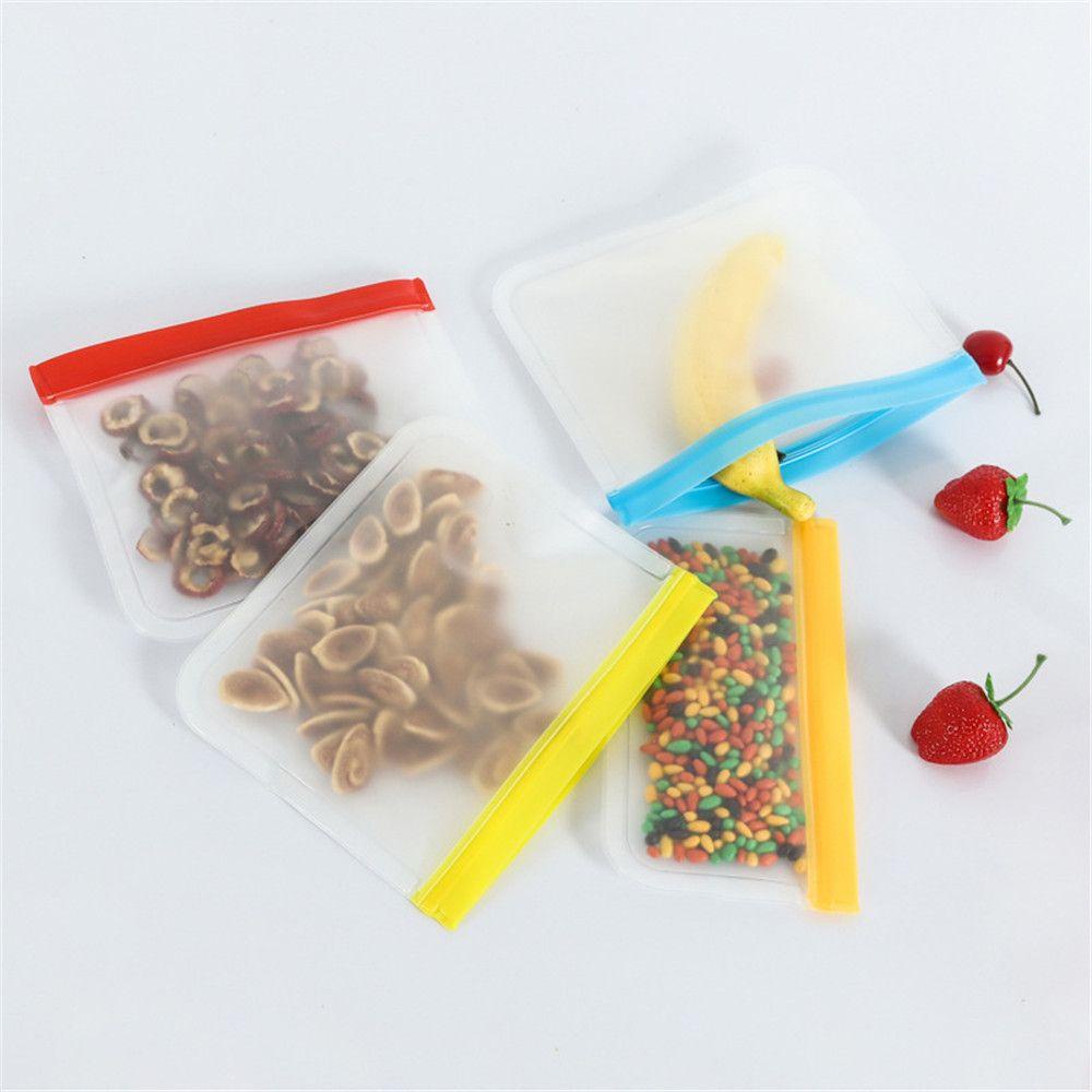 Bộ 5 Túi Đựng Thực Phẩm Du Lịch / Vệ Sinh Tái Sử Dụng Tiện Lợi