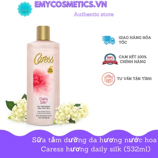Sữa tắm dưỡng da hương nước hoa Caress hương daily silk (532ml)