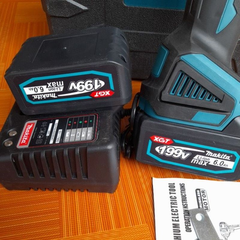 Máy mài góc pin 199v 10cell 6Ah Makita DGA404 không chổi than