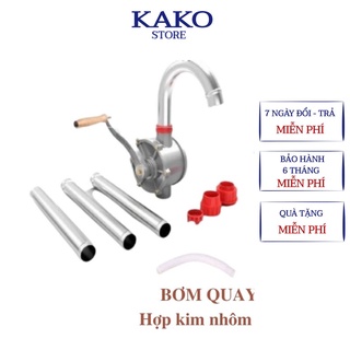 Bơm dầu quay tay hợp kim nhôm  ông dài 1.2 mét, sử dụng dễ dàng thuận tiện