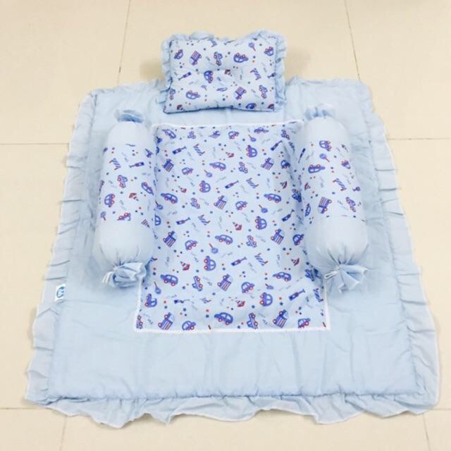 Bộ gối nệm cotton sơ sinh