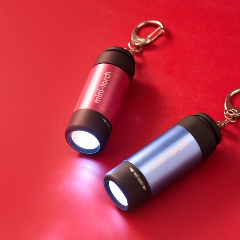 ☄Đèn Móc Khóa Mini☄Móc Khóa Có Đèn LED Mini Sạc USB Sáng Tạo Độc Đáo