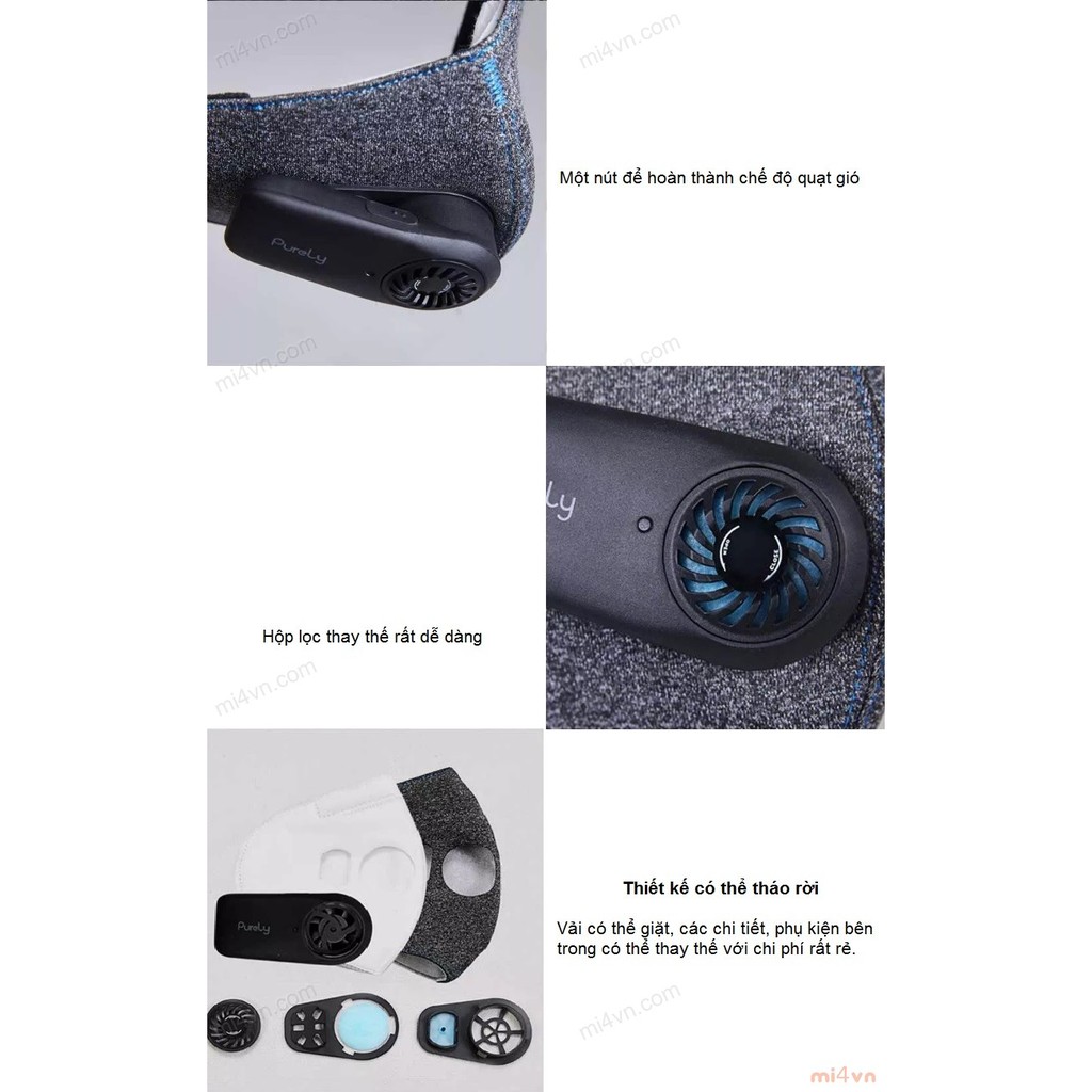 Khẩu trang lọc không khí Xiaomi Purely | BigBuy360 - bigbuy360.vn