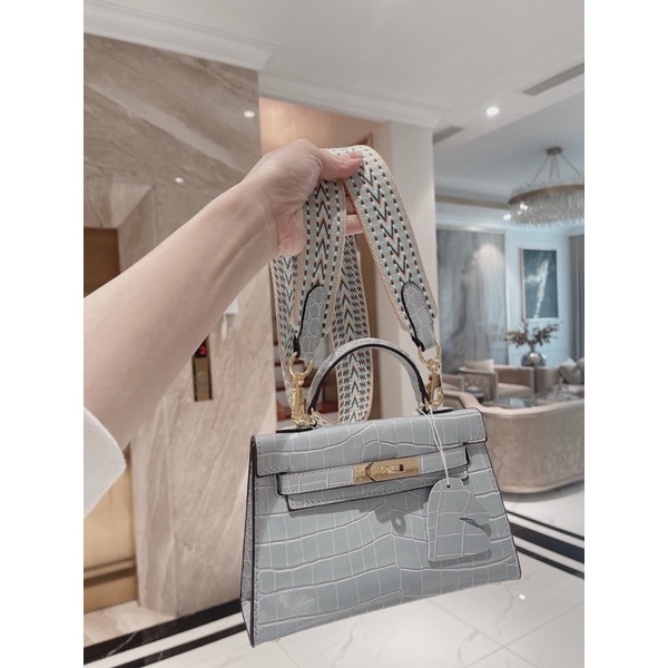 ✅Túi HM KELLY 20cm - Vân sấu [Fullbox]