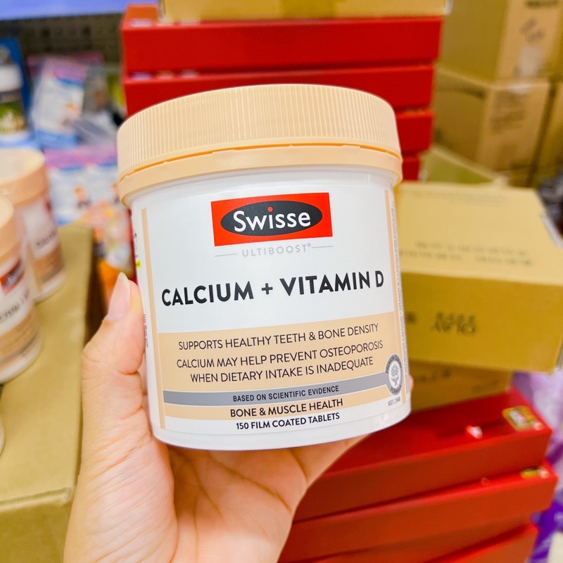 VIÊN UỐNG BỔ SUNG CANXI VITAMIN D SWISSE 150 Viên